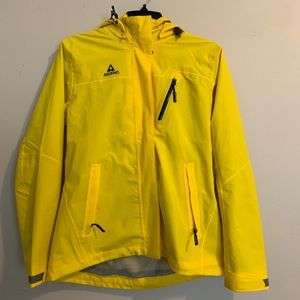 Like-new Ascend yellow rain jacket